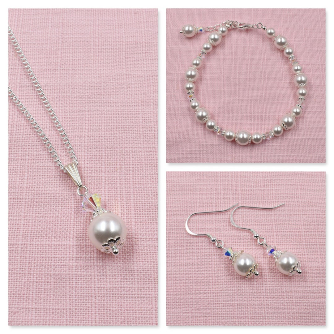 Bridal Jewellery Set Wedding Earring & Necklace Set Etsy