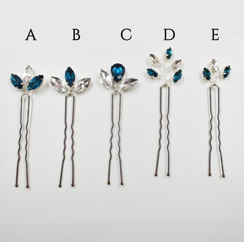 Bridal Bridesmaids Hair Pin Rhinestone Hair Accessories Etsy UK