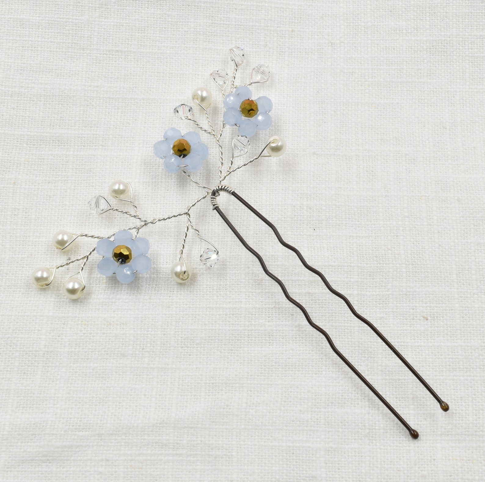 Bridal Me Knot Hair Pin Hair Accessories Pink Blue Etsy
