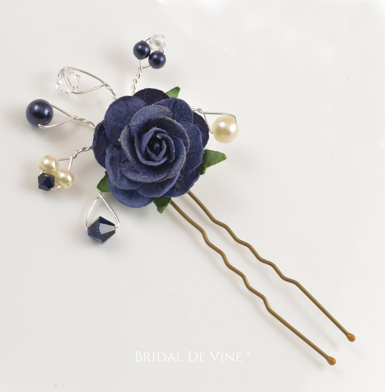 Pretty Bridal Bridesmaids Hair Pin Flower Hair Pin Etsy UK