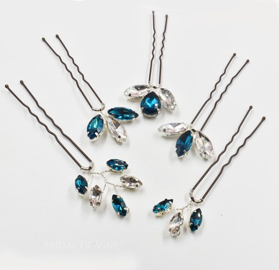 Blue zircon hair clearance piece