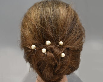 Bridal Hair Pearl Hair Pin Set of 7, 5 or 3 Single Pearl Hair Pins, Wedding Accessories