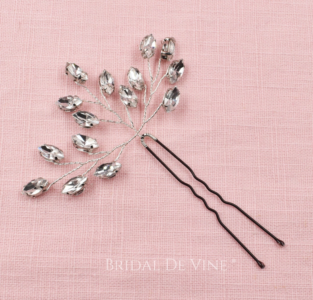 Sparkly Bridal Hair Pins, Diamante Hair Pin, Crystal Hair Pins, Hair Accessory Etsy