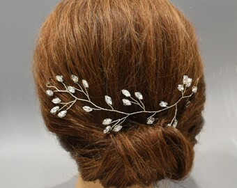 Sparkly Bridal Hair Vine, Diamante Hair Vine, Hair Piece, Hair Up