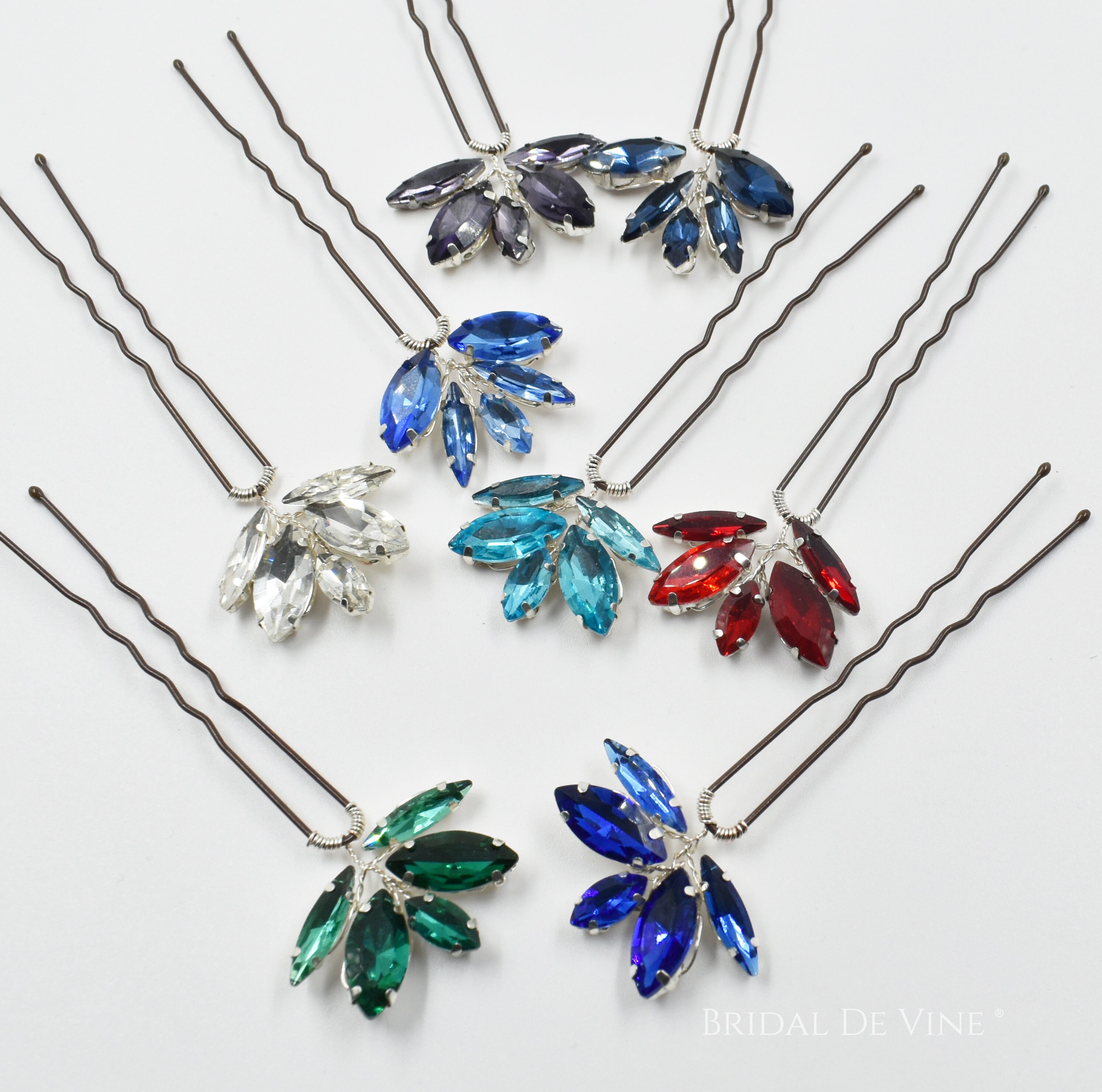 Rhinestone Hair Pin Hair Accessories Bridal Bridesmaids Etsy UK