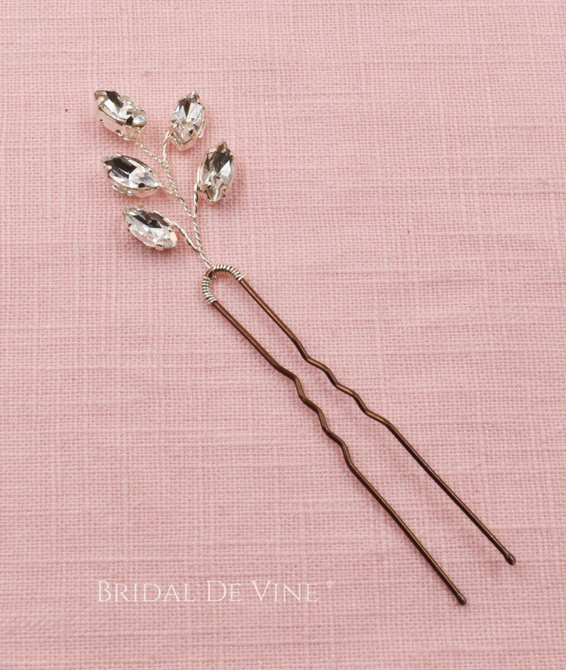 Pretty Sparkly Bridal Hair Pins Diamante Hair Pin Spray Etsy UK