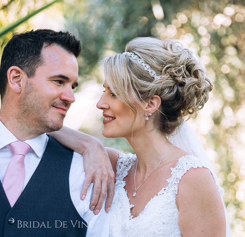 Bridal Diamante Rhinestone, Wedding Headband, Bridal Hair Comb, Bridal Hair Accessory, Rhinestone Tiara, Hair Jewellery image 8