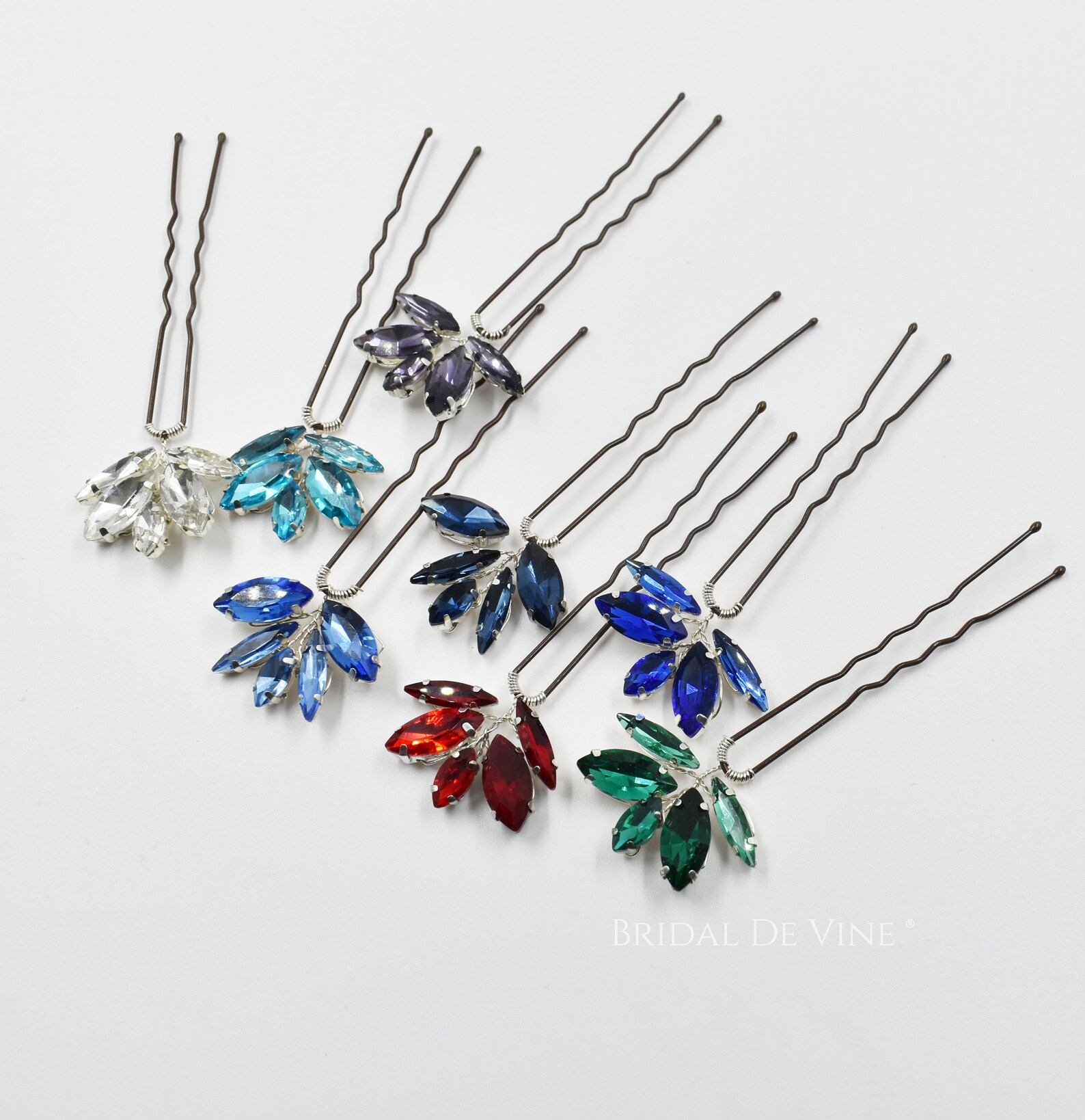 Rhinestone Hair Pin Hair Accessories Bridal Bridesmaids Etsy UK