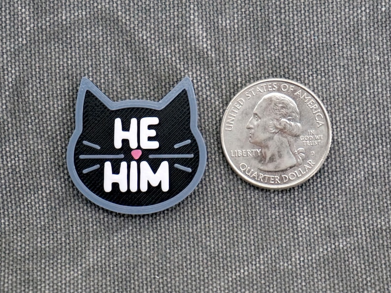 Cat Pronouns Pins She/her He/him They/them Any Pronouns Etsy