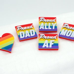 Rainbow Pride Pins 3D printed LGBTQ Love is Love Gay image 4