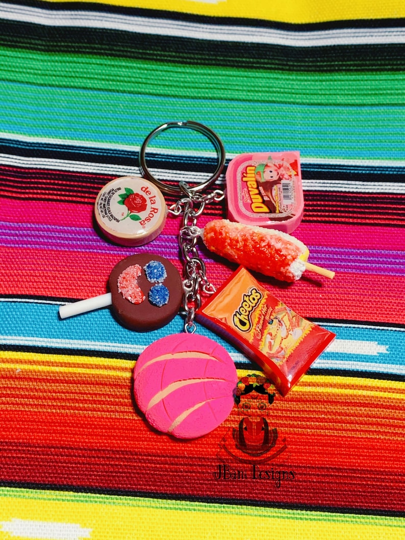 Mini Mexican Keychain Duvalin Concha Paleta Payaso Etsy