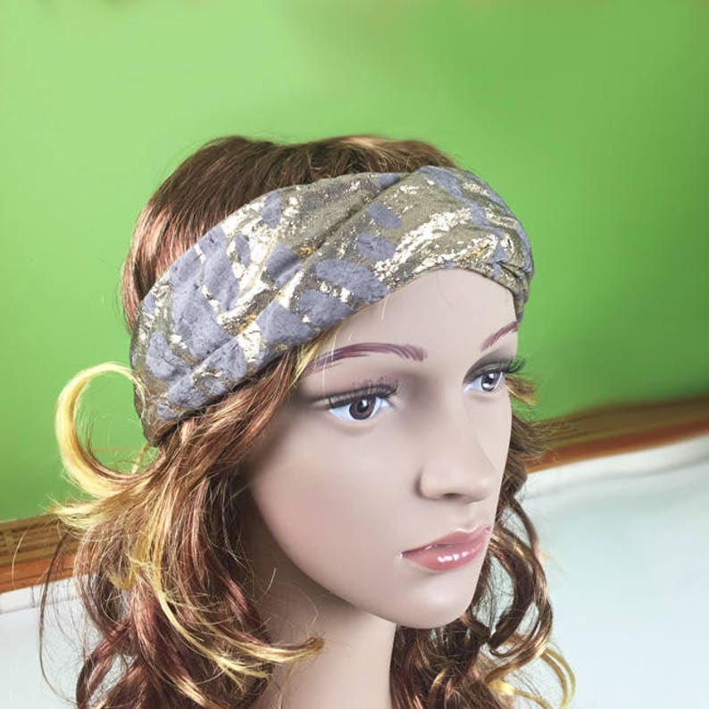 Elegant Headband Gold Headband Twisted Headband Retro Turban Etsy