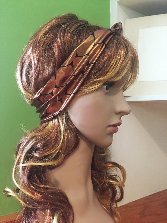 Candy Sugar Skull Wired Headband Hair Band Bandana Retro Scarf Vintage  Bendy | eBay