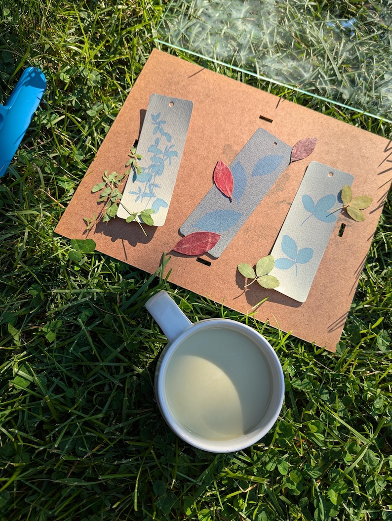 DIY Cyanotype Bookmark Kit: Sun Print Gift for Readers image 8