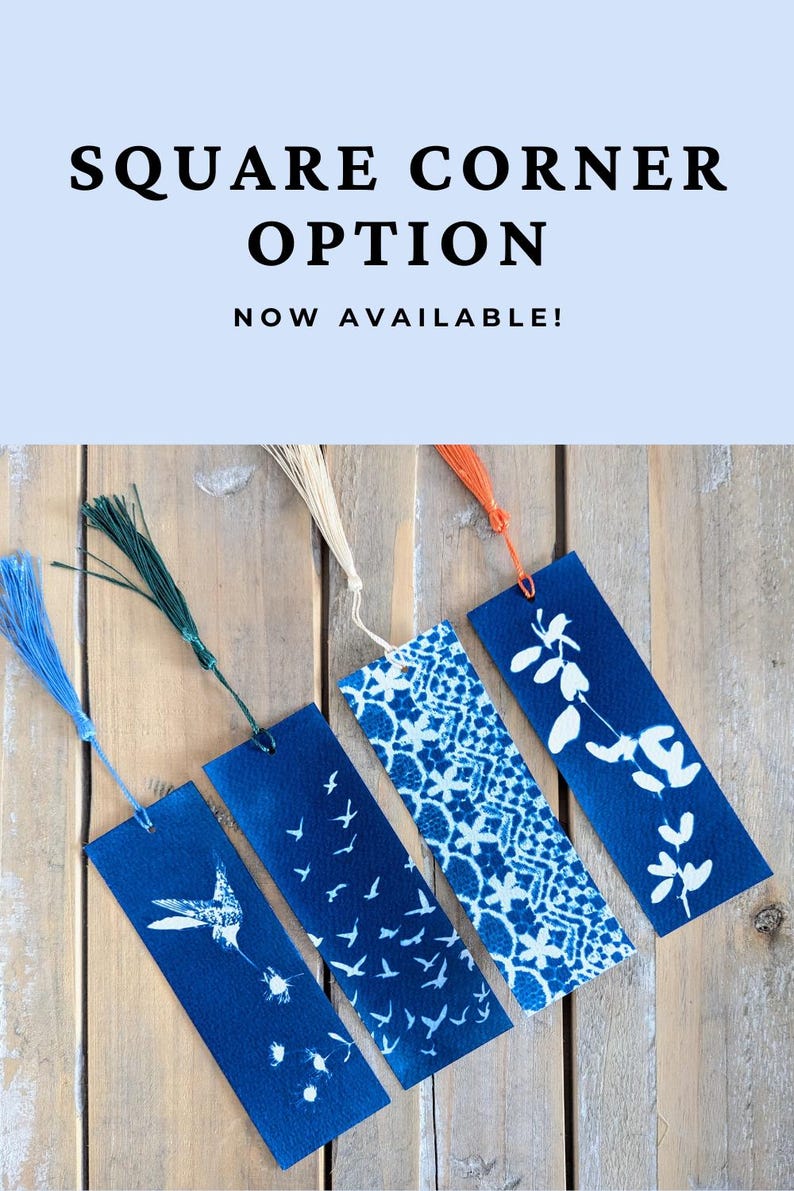 DIY Cyanotype Bookmark Kit: Sun Print Gift for Readers image 3