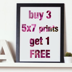 5x7 or 5x5 buy any 3 and get 1 FREE. Discounted set of 4 photography fine art prints of your choice. image 1