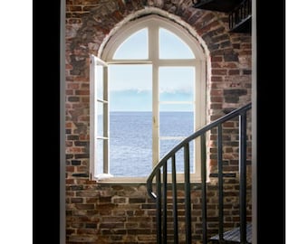 Fisgard Lighthouse Window: 8x12 fine art picture.