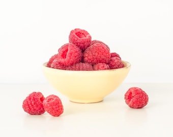 Bowl of Raspberries: 8x10 fine art food photograph