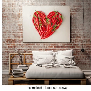 Chill Pepper Heart. Photography print. I love you gift. image 2