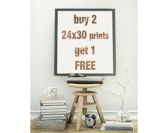 24x30 or 24x24 buy 2 and get one FREE. Discount custom set of 3 large photography fine art prints .