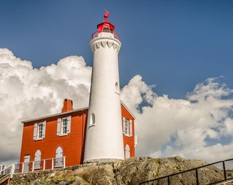 Fisgard Lighthouse: 8x10 coastal fine art photography.