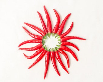 Chili Pepper Sun: 8x10 food still life photography print