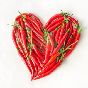 Chill Pepper Heart. Photography print. I love you gift. image 1