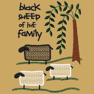 WE034 - Black Sheep 5x7