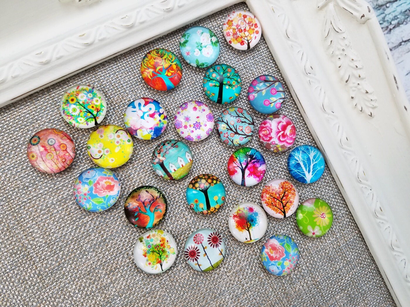 Tree flower decorative neodymium Etsy