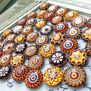 Glass Magnets - Vintage Magnets - Fridge Magnets - Ornate Magnets