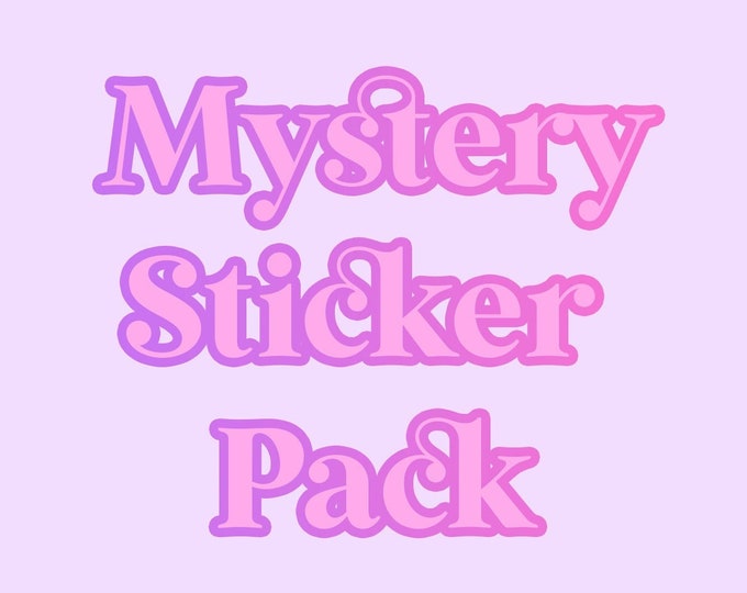 Mystery Sticker Pack | Set of 3 or 5 stickers picked by me!