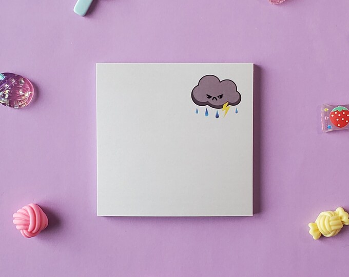 Angry Stormcloud Sticky Notes