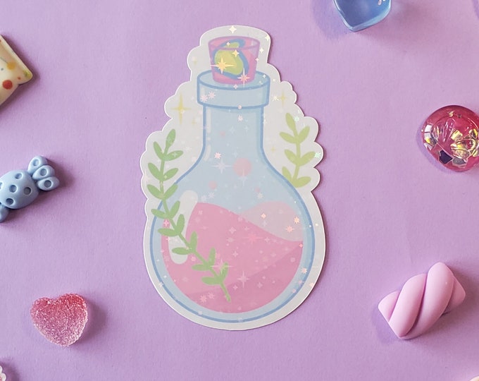 Pastel Goth Cute Witchy Potion Sticker
