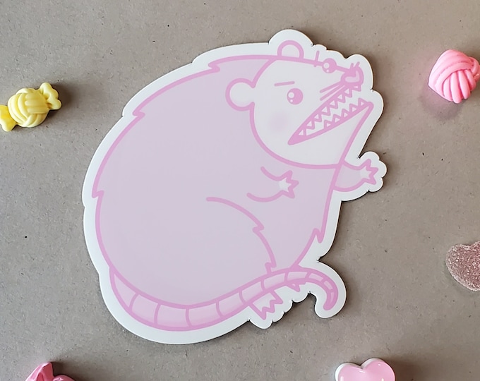 Screaming Possum Magnet | Cute Feral Possum Magnet
