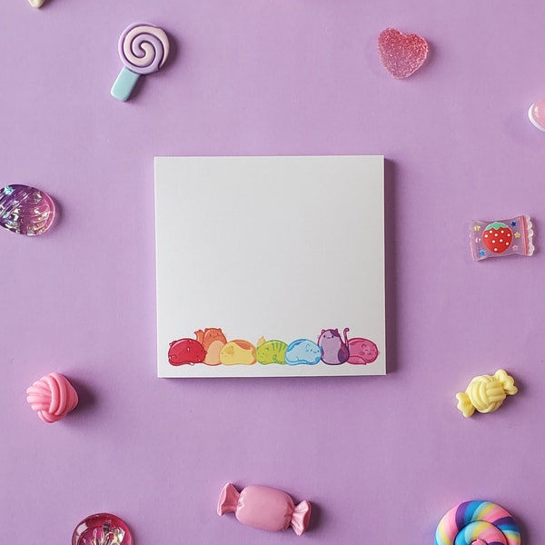 Jellybean Cat Sticky Notes | Cute Cat Stationery