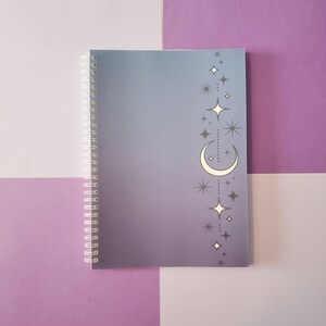 Libro de pegatinas XL / Colección de pegatinas Starry Night Sky Cuaderno GRANDE / Páginas de pegatinas reutilizables / Almacenamiento de pegatinas
