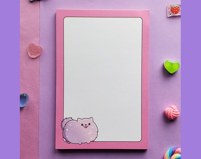 Pink Pomeranian 4x6 Notepad