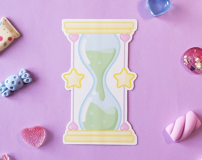 Pastel Goth Witchy Hourglass Sticker