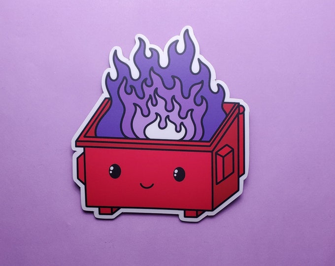 Red Dumpster Fire Magnet
