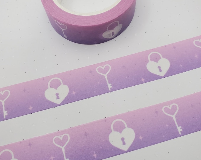 Pastel Lock and Key Washi Tape