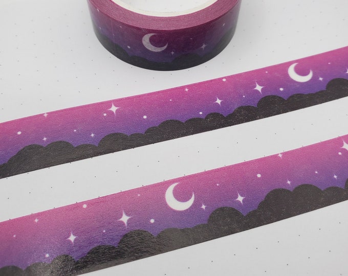 Dark Dreamy Night Sky Washi Tape