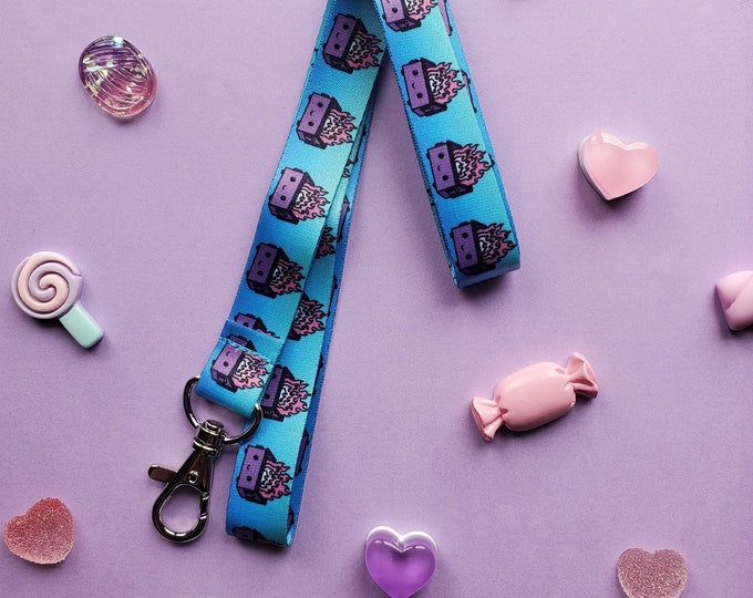 Dumpster Fire Lanyard | Funny Cute Slim Lanyard