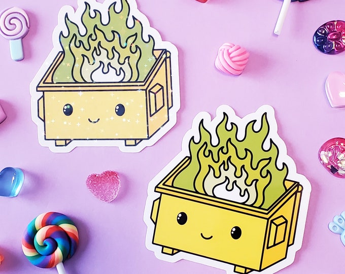 Yellow Dumpster Fire Sticker