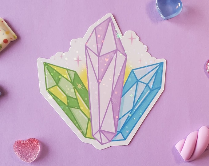 Cute Witchy Pastel Crystal Sticker