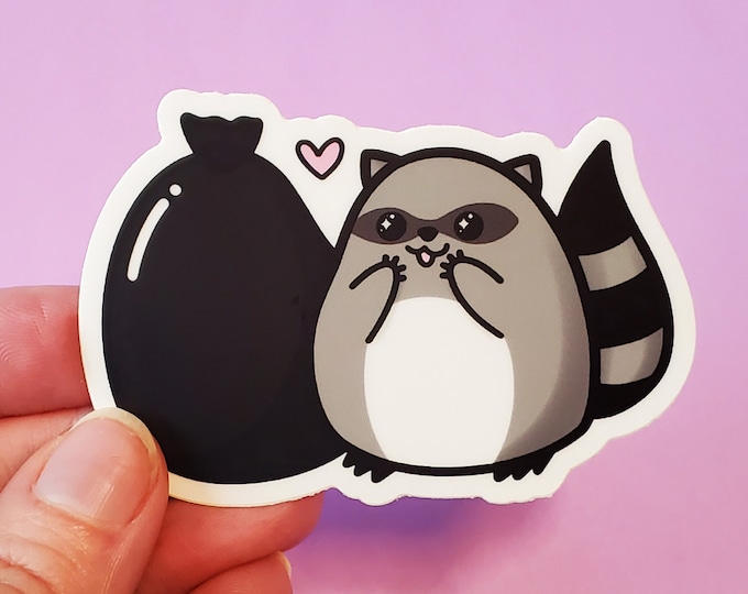 Trash Panda Fat Raccoon Sticker