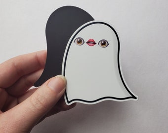 Ridiculous Eye Mouth Eye Ghost Magnet | Funny Fridge Magnet