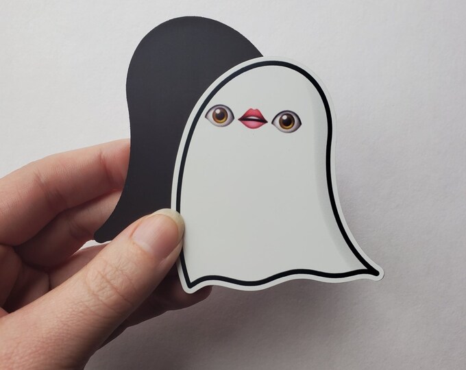 Ridiculous Eye Mouth Eye Ghost Magnet | Funny Fridge Magnet