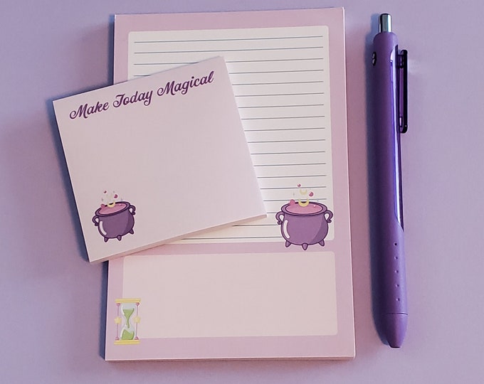 Pastel Magic Stationery Set | Notepad and Sticky Note Set