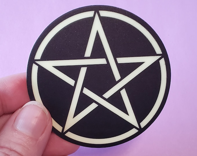 Glow in the Dark Pentacle Sticker