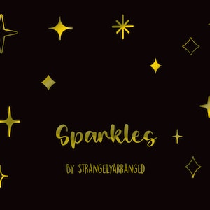 Procreate Stars & Sparkles Stamps / 10 Sparkle Stamp Brush Set / Procreate Brushes